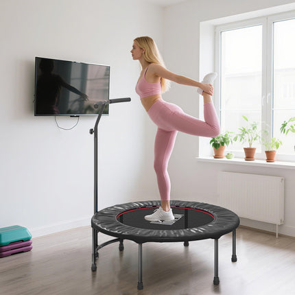 Adjustable 40" Trampoline Rebounder Jumper for Fitness - Black
