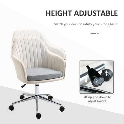Home Office Chair Comfortable Computer Desk Chair Swivel Task Chair with Golden
