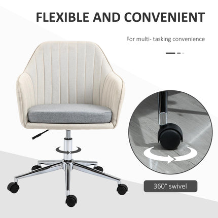 Home Office Chair Comfortable Computer Desk Chair Swivel Task Chair with Golden