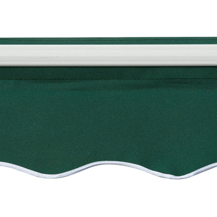 Manual Lightweight Patio Awning Canopy 295x200cm with UV Protection - Green