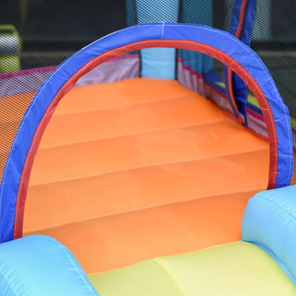 Bounce Castle Inflatable Trampoline Slide Pool Octopus Design 3.8x2x1.8m - Blue Pink