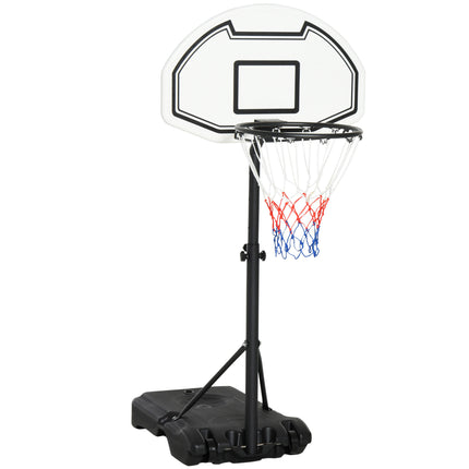 Adjustable Basketball Stand 94-123cm Height for Kids & Adults Poolside Use - Black