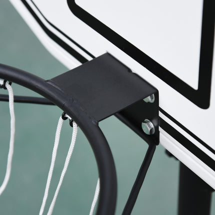 Adjustable Basketball Stand 94-123cm Height for Kids & Adults Poolside Use - Black