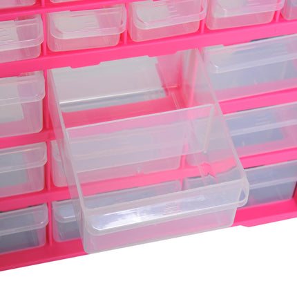 39 Drawers Parts Organiser Wall Mount Tools Storage Cabinet Small Nuts Bolts Gar