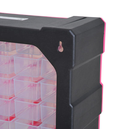 39 Drawers Parts Organiser Wall Mount Tools Storage Cabinet Small Nuts Bolts Gar