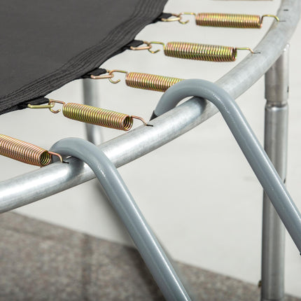 8/10ft Galvanized Steel Trampoline Ladder - Silver