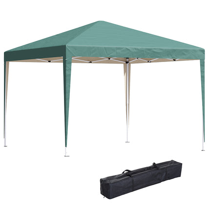 3 x 3 Meter Heavy Duty Garden Party Canopy Tent Folding Marquee for Weddings - Green