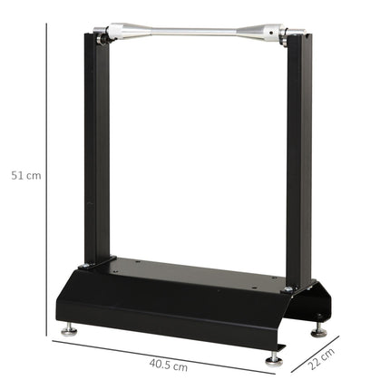Motorcycle & Bicycle Wheel Lifting Balance Stand with Rotating Adjustment - Black