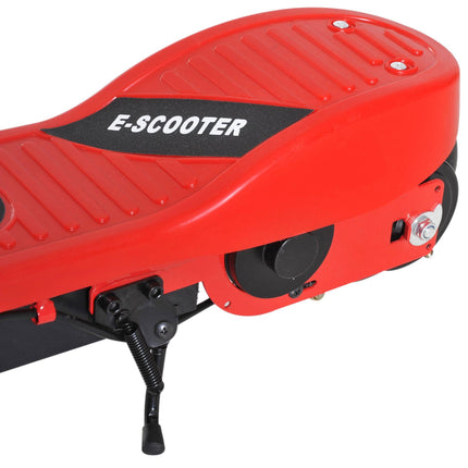 Kids Folding Electric Scooter with 2x12V Rechargeable Battery 120W Adjustable Height PU Wheels for 7-14 yrs - Red