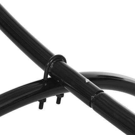 Durable Metal Hammock Stand for 3 Meter Hammocks with Non-Slip Feet - Black