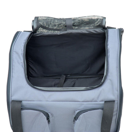 Portable Folding Pet Carrier for Cats and Small Dogs 41x34x30 cm - Grey
