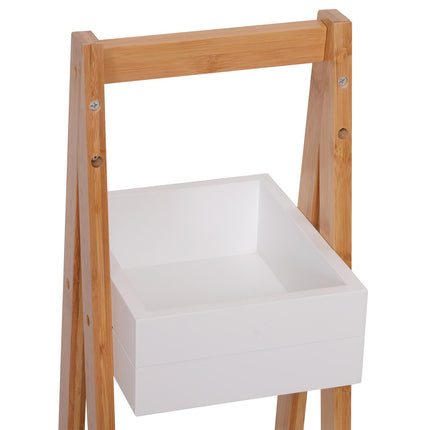3 Tier A Frame Freestanding Bathroom Shower Caddy Storage Rack - White Natural
