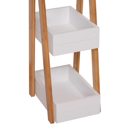 3 Tier A Frame Freestanding Bathroom Shower Caddy Storage Rack - White Natural