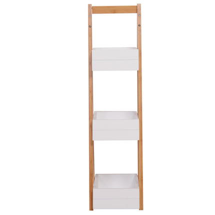 3 Tier A Frame Freestanding Bathroom Shower Caddy Storage Rack - White Natural
