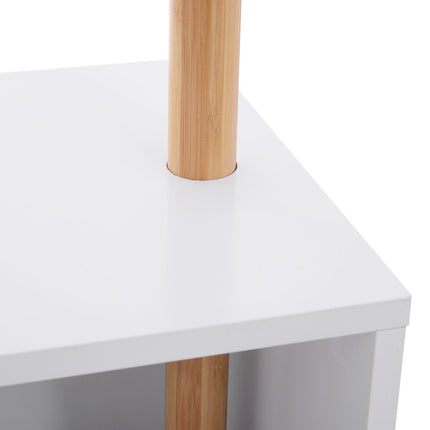 180 cm Hallway Coat Rack Storage Bench Tree Hat Hanger Entryway Stand Garment Or