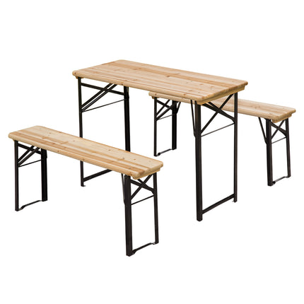 Portable Folding Camping Picnic Table and Bench Set Garden BBQ Chairs Stools Tre
