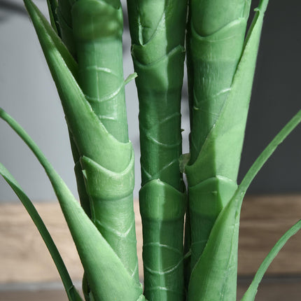 125cm Artificial Palm Tree with 18 Leaves in Nursery Pot - Green