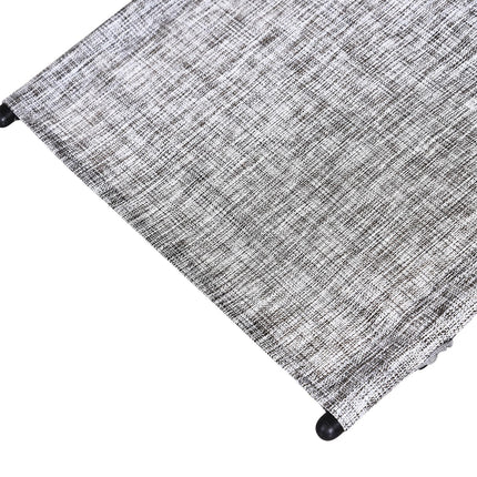 Patio Rocking Lounge Chair with Padded Pillow Grey Texteline - Grey