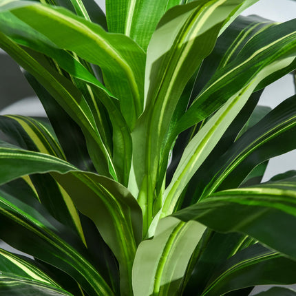 110cm Artificial Dracaena Tree with 40 Leaves in Nursery Pot - Green