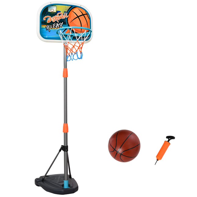 Kids Basketball Hoop and Stand Portable Basketball Stand Set w/ Ball Pump Nettin