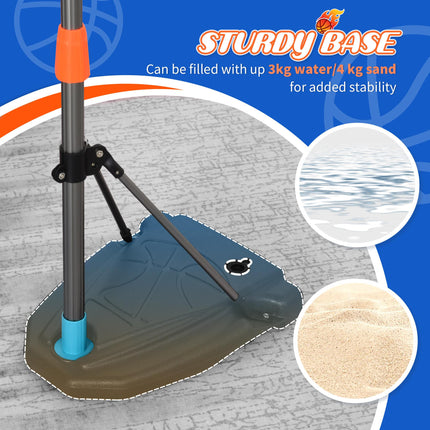 Kids Basketball Hoop and Stand Portable Basketball Stand Set w/ Ball Pump Nettin