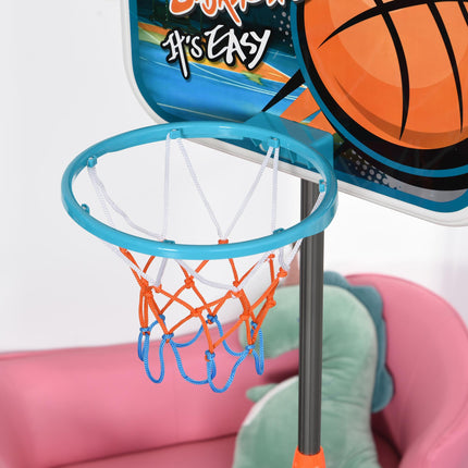 Kids Basketball Hoop and Stand Portable Basketball Stand Set w/ Ball Pump Nettin