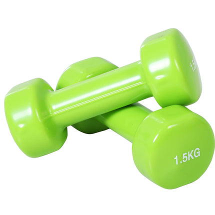 10kg Dumbbell Weight Set for Ladies with Carry Case - Multi Colour