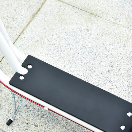 Teen Kids Adjustable Handlebar Stunt Kick Scooter with Dual Brakes 16 Inch Rubber Tyres - White