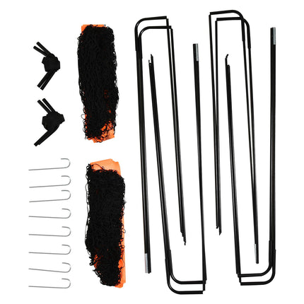 Tetoron Mesh Folding Outdoor Football Goal 183x90x90 cm - Orange