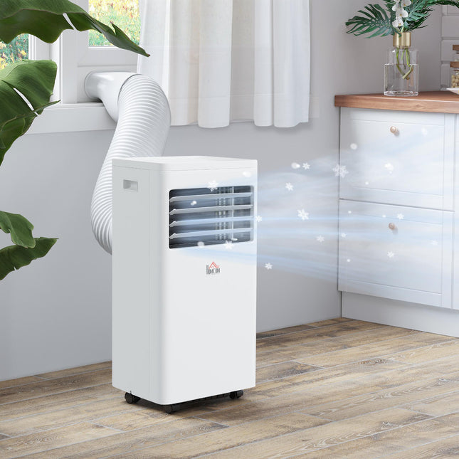 Mobile Air Conditioner 780W Cooling Dehumidifying Ventilating with Remote Control - White