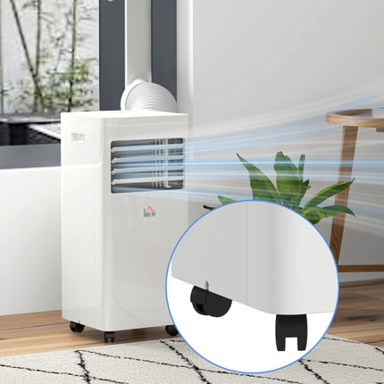 Mobile Air Conditioner 780W Cooling Dehumidifying Ventilating with Remote Control - White