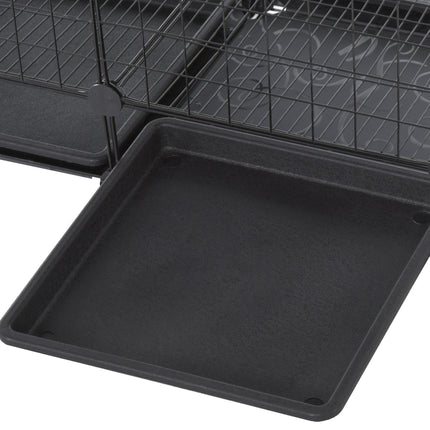 3 Level DIY Pet Playpen Metal Small Animal Cage Rabbit Ferret Chinchillas Cage 4