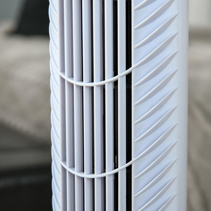 36'' Freestanding Tower Fan with 3 Speeds, 3 Modes, 7.5h Timer, 70° Oscillation & Remote - White