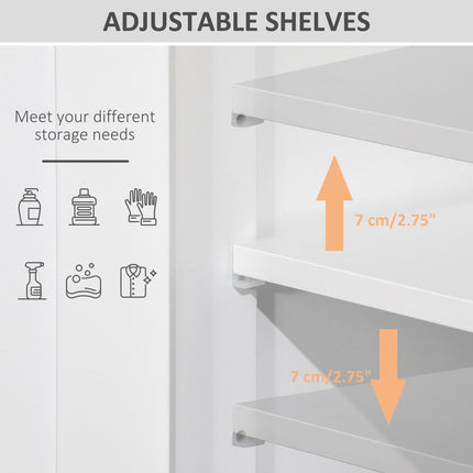 Bathroom Cabinet, Free Standing Bathroom Storage Cabinet with 2 Drawers and Adju