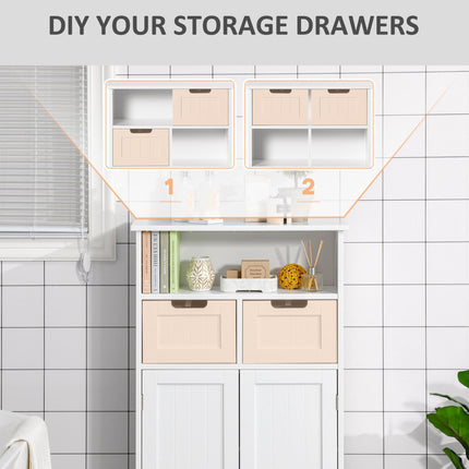 Bathroom Cabinet, Free Standing Bathroom Storage Cabinet with 2 Drawers and Adju