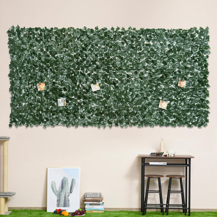 Artificial Leaf Screen Panel 3x1.5m UV-Stabilized Privacy Fence - Dark Green