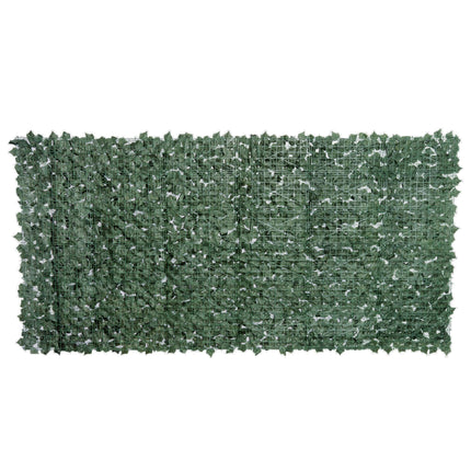 Artificial Leaf Screen Panel 3x1.5m UV-Stabilized Privacy Fence - Dark Green
