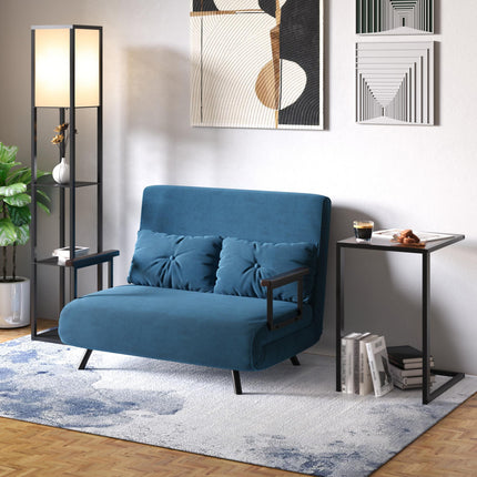 Modern 4-Tier Shelf Floor Lamp with Soft Light and Storage - Black & White