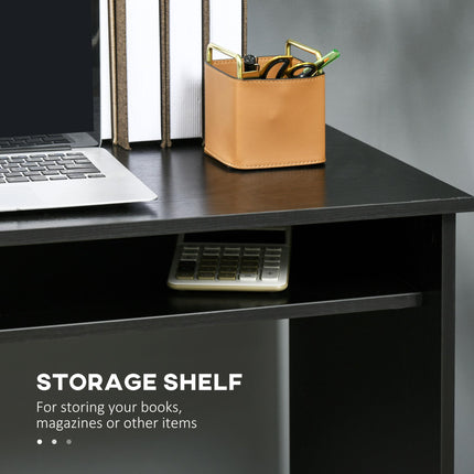 Modern Computer Desk, Home Office Table, Small Writing Desk with Storage Shelf,