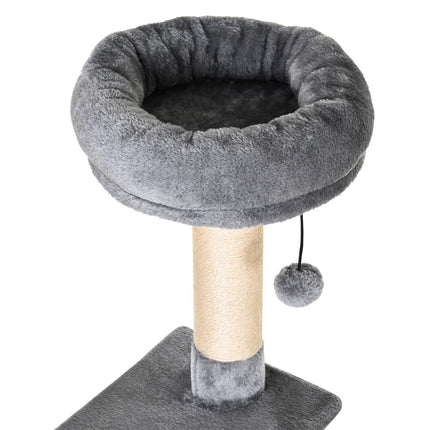 Cat Tree Condo Tower 150CM Multi-level Activity Stand with Toys & Scratching Posts - Grey