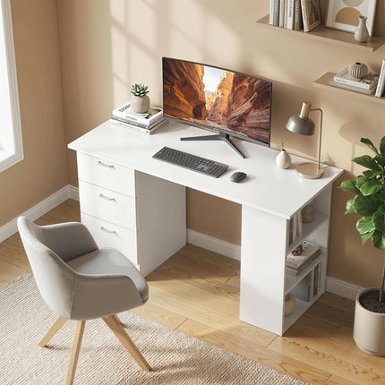 Computer Desk with Drawers, Home Office Desk, Writing Table, PC Workstationn