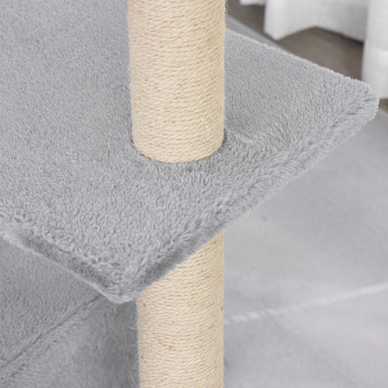 96cm Cat Tree for Indoor Cats Condo Sisal Scratching Post Cat Tower Kitten Play