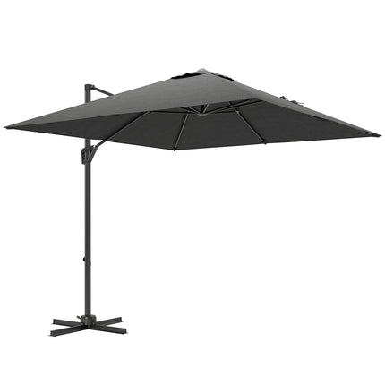 Patio Offset Parasol Umbrella - Dark Grey