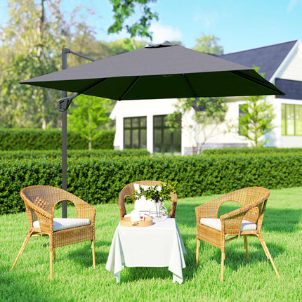 Patio Offset Parasol Umbrella - Dark Grey