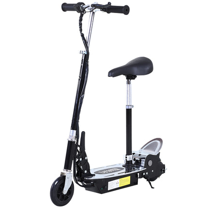 120W Foldable Kids Powered Scooter with Adjustable Seat and Handlebar - Black