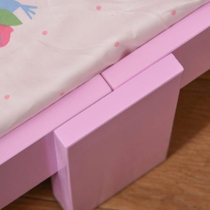 MDF Kids Single Castle Design Bed for Ages 3-6 - Pink