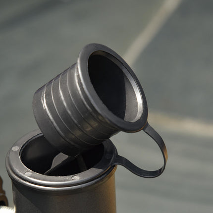 Square Cement Parasol Base Umbrella Weight Stand Fits 32-48mm Poles - Black