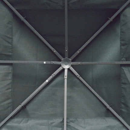 3 x 3 m Gazebo Roof Replacement with Two-Tier Ventilation - Grey