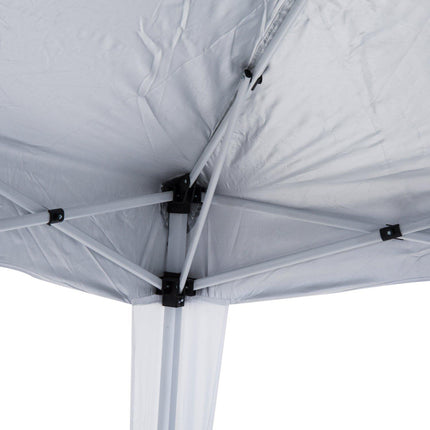 3 x 3 m Pop Up Canopy Tent Slant Leg with Carry Bag, Height Adjustable Party Gazebo - White