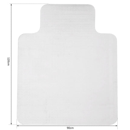 Office Carpet Protector Chair Mat 900x1200mm Clear Frosted Non-Slip Spike - Clear